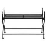 vintage stílusú fekete fém pad 83 x 42 x 55 cm