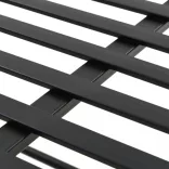 vintage stílusú fekete fém pad 83 x 42 x 55 cm