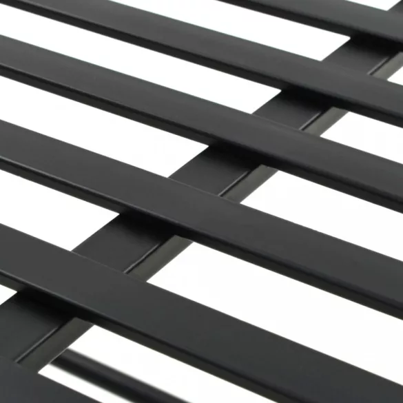 vintage stílusú fekete fém pad 83 x 42 x 55 cm