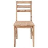 2 db tömör akácfa étkezőszék