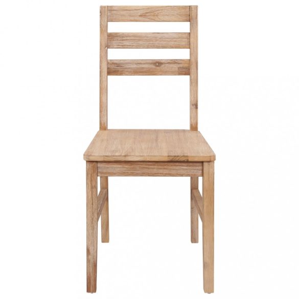 2 db tömör akácfa étkezőszék