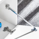 5-részes magasfényű fehér fali TV-szekrény LED-fényekkel