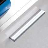 5-részes magasfényű fehér fali TV-szekrény LED-fényekkel