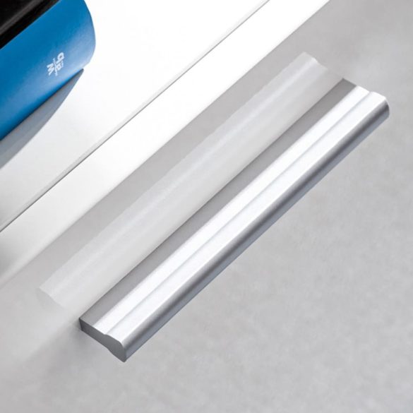 5-részes magasfényű fehér fali TV-szekrény LED-fényekkel