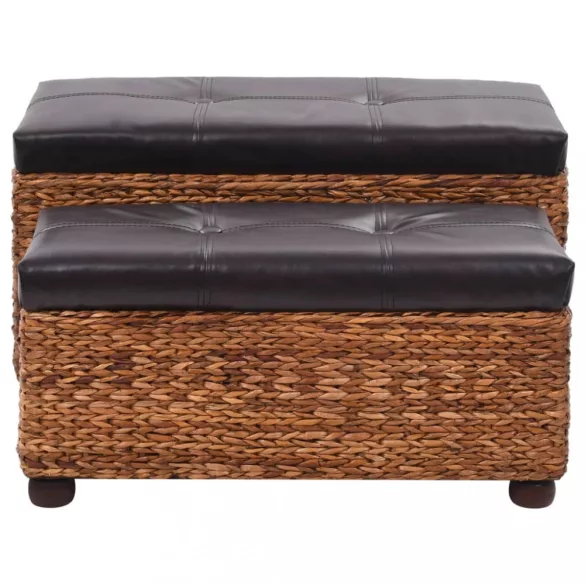 2 darabos barna tengerifű pad-garnitúra