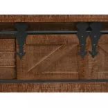 barna tömör fenyő konzolasztal 131 x 35,5 x 75 cm