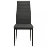 2 db sötétszürke szövet étkezőszék