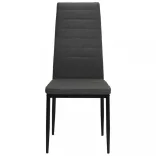 4 db sötétszürke szövet étkezőszék