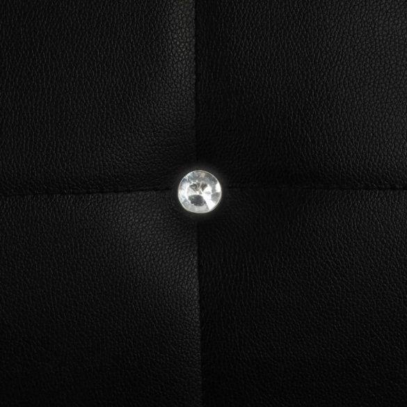 2 db fekete műbőr étkezőszék