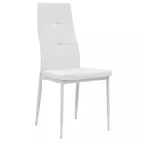 2 db fehér műbőr étkezőszék