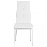 2 db fehér műbőr étkezőszék