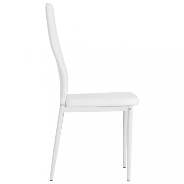 4 db fehér műbőr étkezőszék