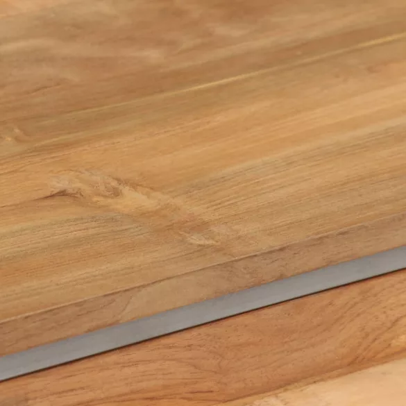 újrahasznosított tíkfa és acél TV-szekrény 120 x 30 x 40 cm