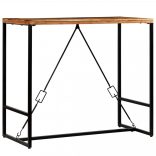 újrahasznosított tömör fa bárasztal 120 x 60 x 106 cm