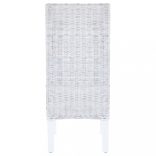 2 db világosbarna Kubu rattan és mahagóni fa étkezőszék