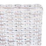 2 db világosbarna Kubu rattan és mahagóni fa étkezőszék