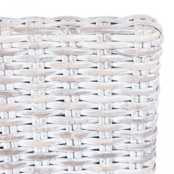 2 db világosbarna Kubu rattan és mahagóni fa étkezőszék