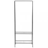 fekete ruhatartó állvány 59 x 35 x 150 cm