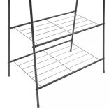 fekete ruhatartó állvány 59 x 35 x 150 cm