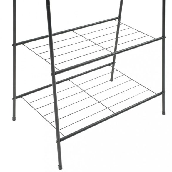 fekete ruhatartó állvány 59 x 35 x 150 cm