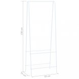 fehér ruhatartó állvány 59 x 35 x 150 cm