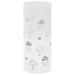 fehér acél esernyőtartó esernyőmintával