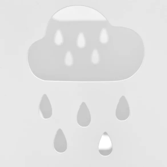 fehér acél esernyőtartó esernyőmintával