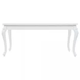 magasfényű fehér étkezőasztal 179 x 89 x 81 cm