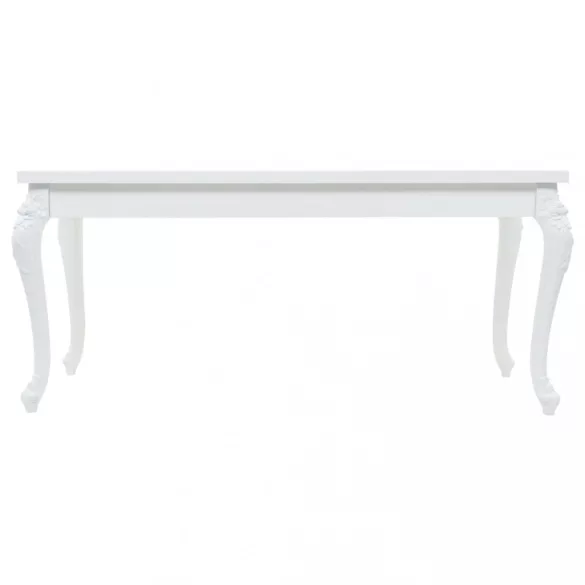 magasfényű fehér étkezőasztal 179 x 89 x 81 cm