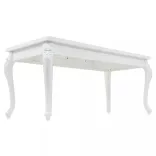 magasfényű fehér étkezőasztal 179 x 89 x 81 cm