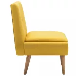 sárga karfa nélküli szövetfotel