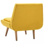 sárga karfa nélküli szövetfotel