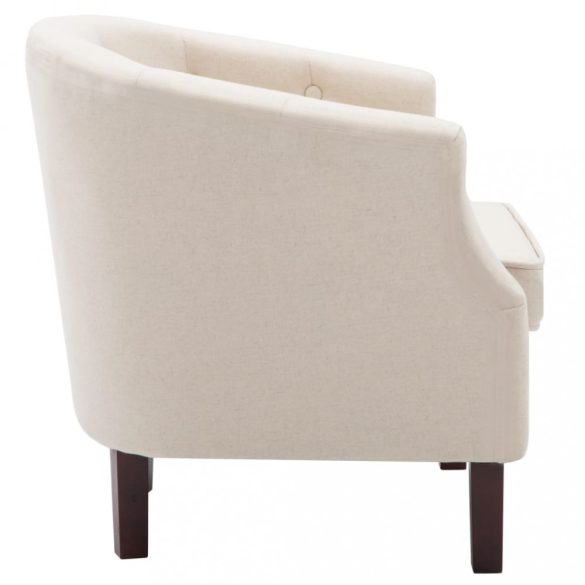 bézsszínű szövetfotel