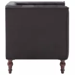 fekete bársonyfotel