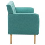 3 személyes zöld szövet kanapé 172 x 70 x 82 cm