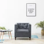 szürke szövet karosszék