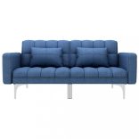 kék szövet kanapéágy