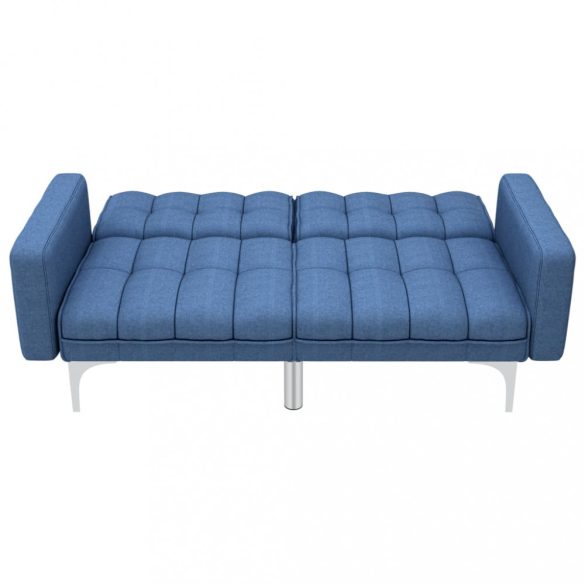 kék szövet kanapéágy