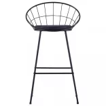 2 db fekete műbőr bárszék