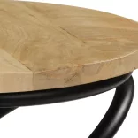 tömör mangófa kisasztal 40 x 50 cm