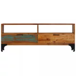 tömör újrahasznosított fa TV-szekrény 118 x 35 x 45 cm