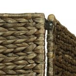 barna 3-paneles vízijácint paraván 116 x 160 cm