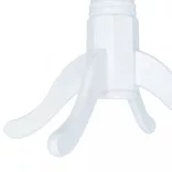 fehér tömör gumifa étkezőasztal 106 cm