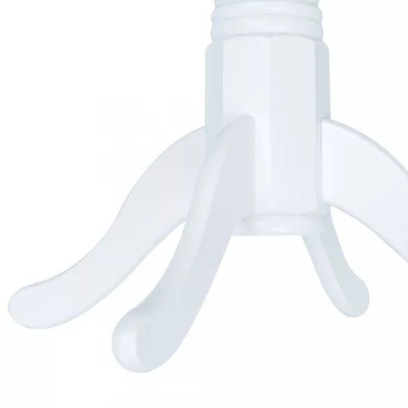 fehér tömör gumifa étkezőasztal 106 cm