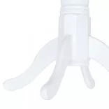 fehér és barna tömör gumifa étkezőasztal 106 cm