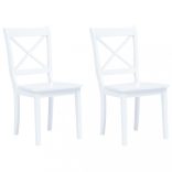 2 darab fehér tömör gumifa étkezőszék