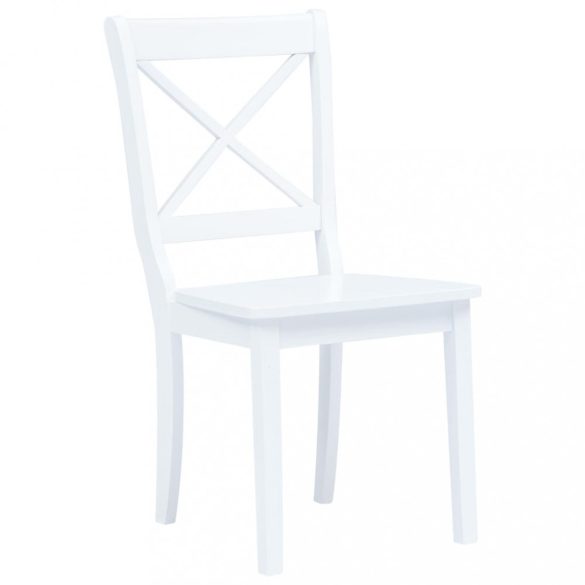 2 darab fehér tömör gumifa étkezőszék