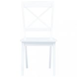 2 darab fehér tömör gumifa étkezőszék