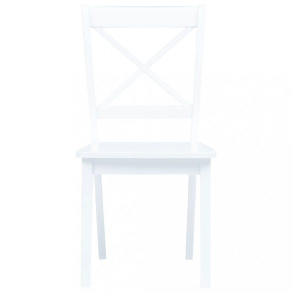 2 darab fehér tömör gumifa étkezőszék