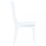 2 darab fehér tömör gumifa étkezőszék